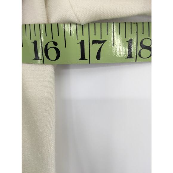 Vintage Leslie Fay Cream Dress Embroidery Maxi Long Sleeve cOTTON bLEND MEDIUM - Picture 11 of 12